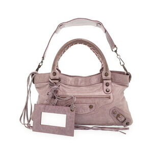 Balenciaga The First Leather Shoulder Bag